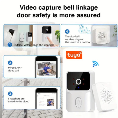 Timbre Portero Doorbell Con Cámara Wifi