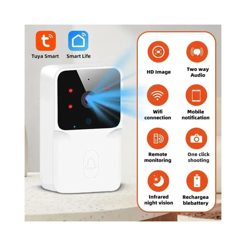 Timbre Portero Doorbell Con Cámara Wifi